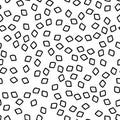 Geometric seamless hand drawn pattern